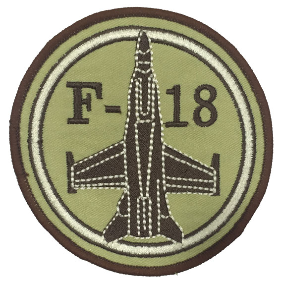 Escudo Bordado F18 árido
